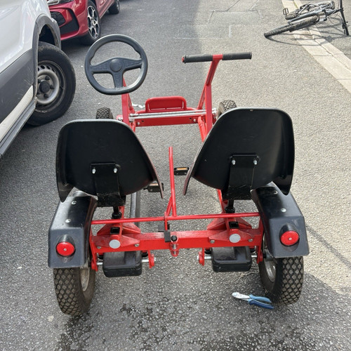 Red pedal seater kart - pedal,